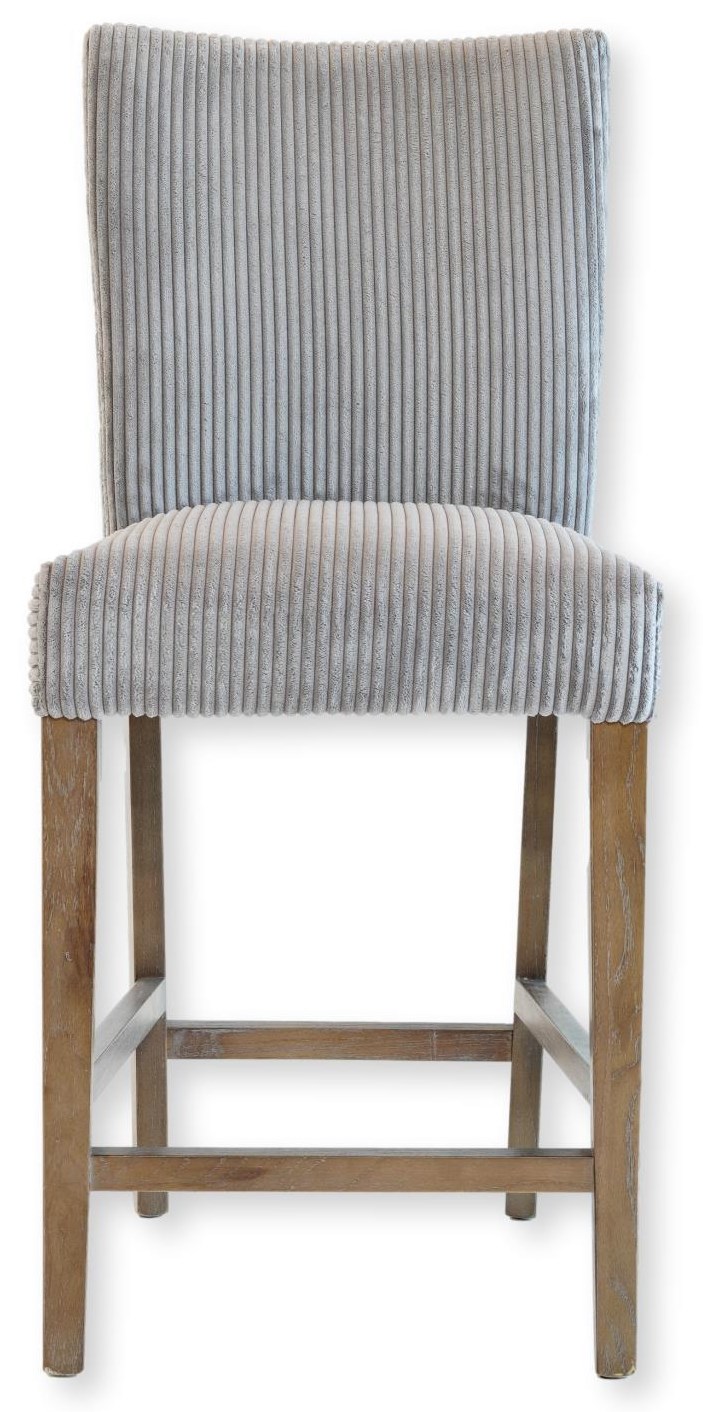 Sasha Sasha Counter Stool Grey Wash Channel Grey